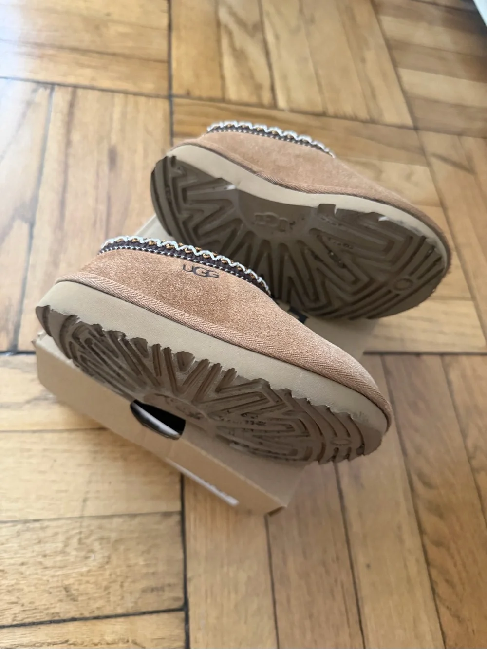 UGG Toddler Tasman II Slippers Chestnut Size 7T w/ Box